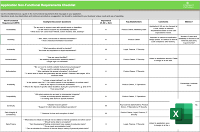 Intelligent Pathways - Non-Functional Requirements Checklist